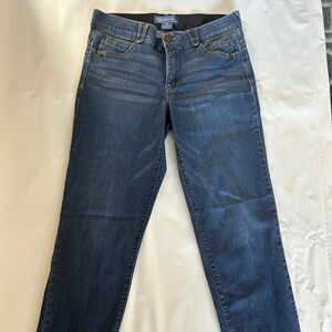 Women’s Democracy “Ab” Solution Straight Leg Mid Rise Size 10 Stretch Jeans